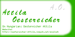 attila oestereicher business card